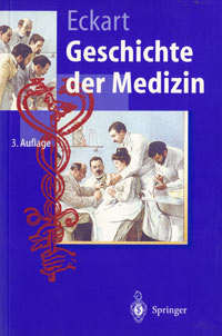 Buchcover Geschichte der Medizin, 3.Aufl. 1998